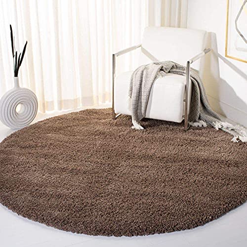 Image of CD Carpet Anti Slip Shaggy Fluffy Fur Rugs and Carpet for Living Room Bedroom Kids Room Plain Circle Carpets for Home with 2 Inch Thickness (Color Beige BC Size 7x7 Feet Round)