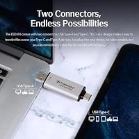 Transcend ESD310 1TB Dual USB-C/A External SSD 1050MB/s Ultra-Fast Drive for iPhone 17/16/15, MacBook, iPad & PC, Rosa | HighSpeed File Transfer TS1TESD310S – Ansicht 8