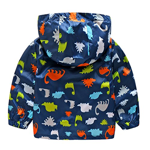 image for lymanchi Kids Baby Boy Casual Windbreaker Outerwear Dinosaur Printed Z