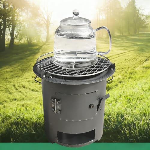 Rocket Camping Extérieur en bois portable avec grill de cuisson - 7