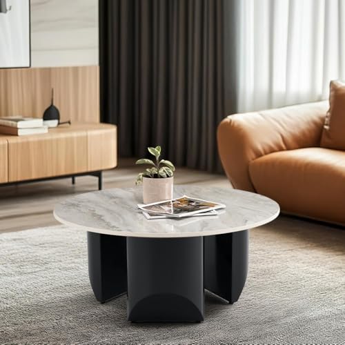 Image of Wakefit Center Table | 1 Yr Warranty | Coffee Table for Living Room Wooden, Tea Table for Living Room Wooden, Sofa Table, Free Installation from Brand, Modern Multi-Functional & Wobble-Free(Kopi)