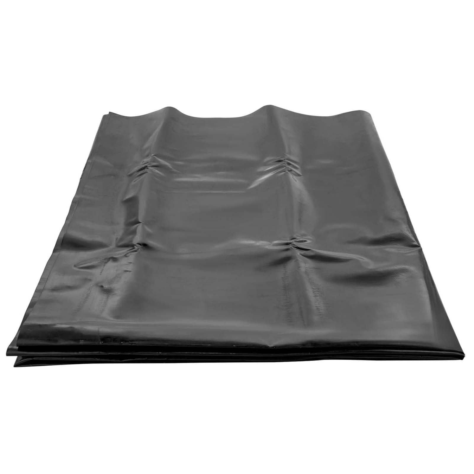 Whnoorher Heavy Duty Black HDPE Pond Liner, Waterproof Impermeable Membrane Thickness 0.13mm Geomembrane for Fish Pond, Koi Pond, Water Garden and Outdoor Reservoir(5x6m(16.4x19.7ft))