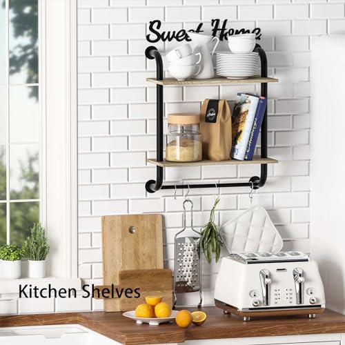 Bathroomshelveswallmountedfarmhousebathroomdecor2tierrusticindustrialpipeshelvingfloatingshelvesforbathroomkitchenbedroomlivingroom173inch  Urban Country Home Decor Bathroom shelves wall mounted farmhouse bathroom decor 2 tier rustic industrial pipe shelving floating shelves for bathroom kitchen bedroom living room 173 inch  urban country home decor
