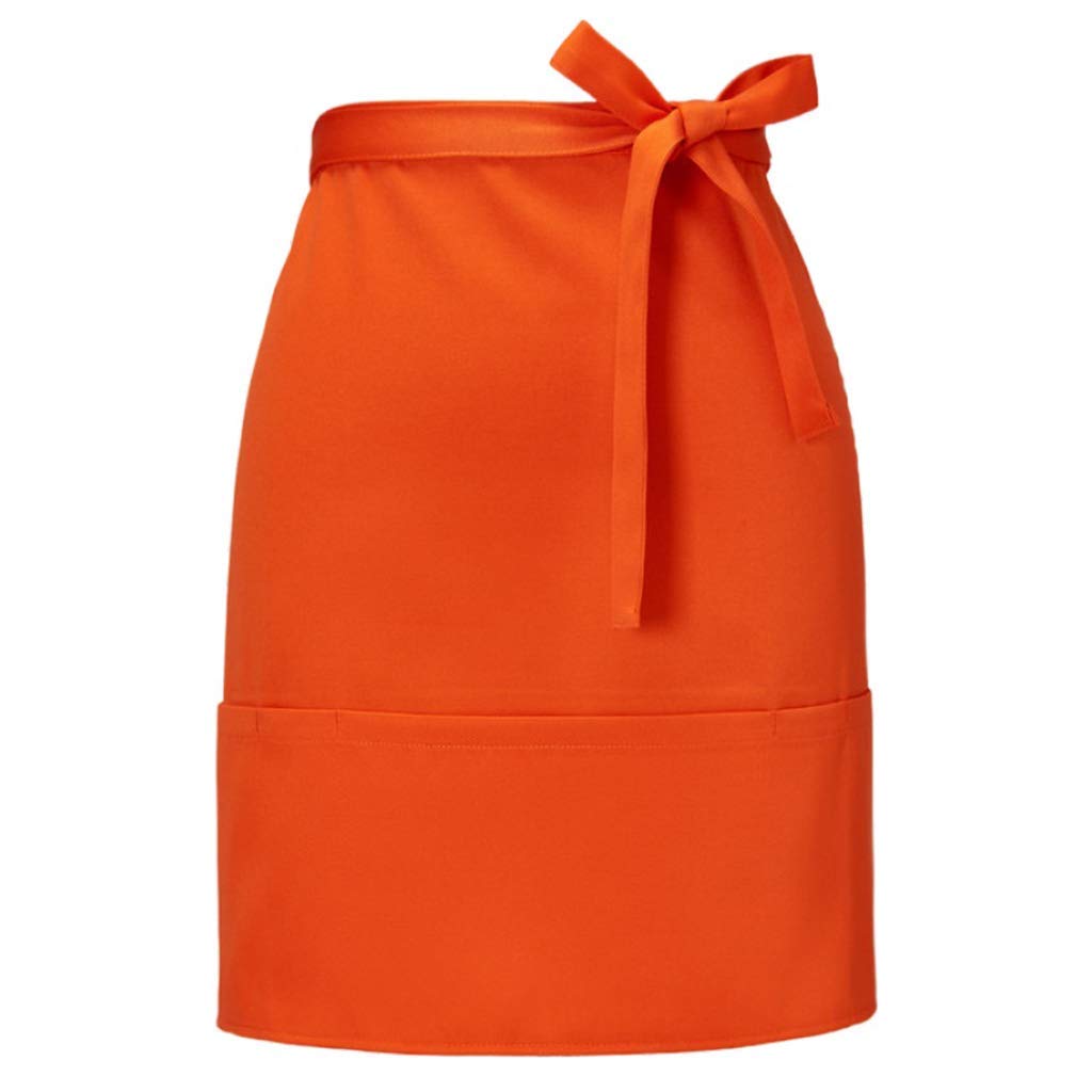 Taille Schort Half Schorten Serveerster Schort Voor Mannen Vrouwen Halve Schort Voor Keuken, Restaurant, BBQ,One Size,Beige