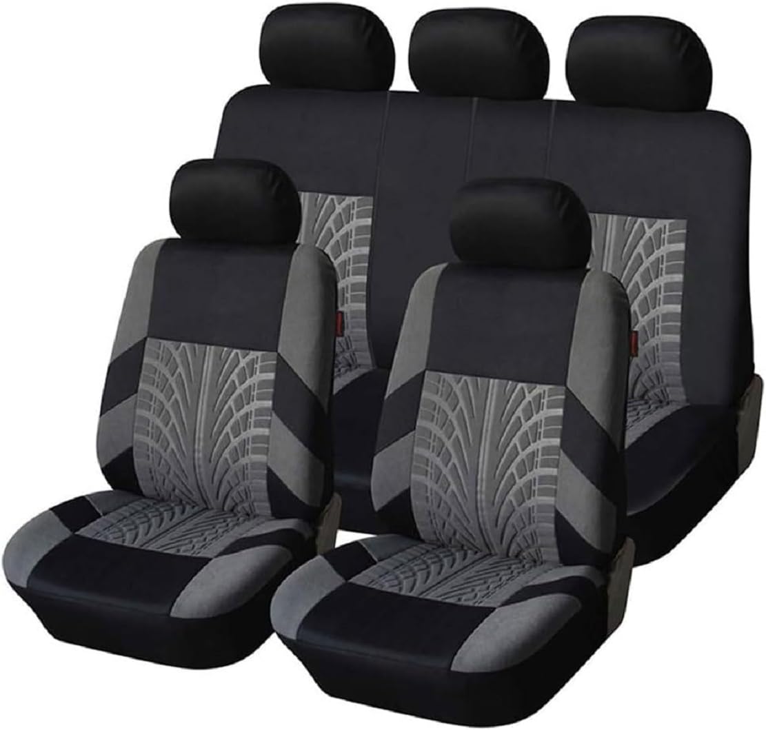 5 Posti Auto Set Coprisedili per Toyota Corolla Station Wagon E210 2018-2024 2025 2026, Anteriori Posteriori Impermeabile Traspirante Comfort Protezione Copri-Sedile Accessori,Grey
