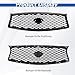 YUWUTF Front Bumper Grille Compatible with 2014-2017 Infiniti Q50 W/Camera Hole Air Inlet Black Grille