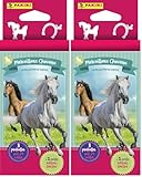 Mais aussi des images de la vie dans un club d'équitation et des gros plans rigolos ! Collectionne 98 cartes standard, 50 cartes effet métal, 27 cartes messages et à colorier !