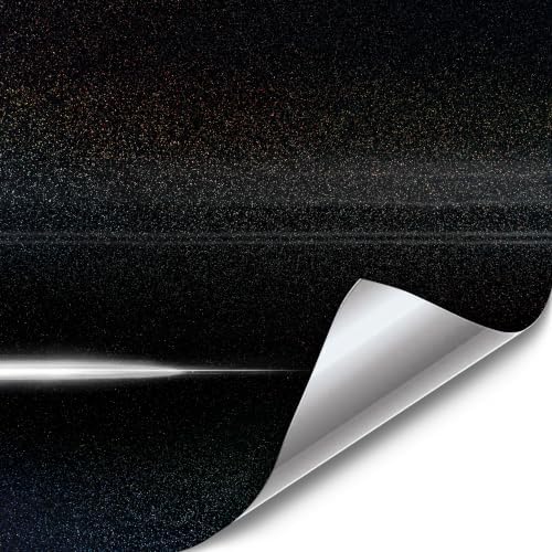 VViViD Gloss Rainbow Black Metallic Sparkle Vinyl Adhesive Wrap (3ft x 5ft)