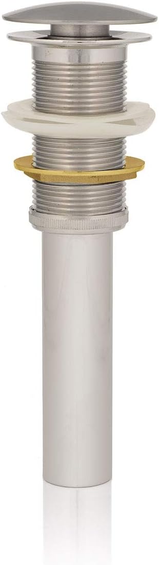 Inello Brushed Nickel 1 5/8" Pop-up Drain No Overflow for Vessel Sinks