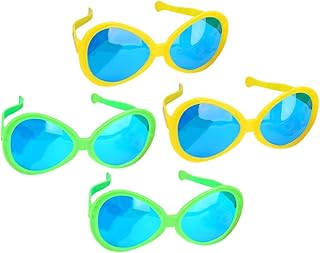 4 Pçs Óculos Engraçados Decoração Óculos Da Moda Para Homens Óculos De Sol Da Moda Óculos Engraçados Festival Óculos Mascarada Material De Festa De Plástico Óculos De Sol De Festa