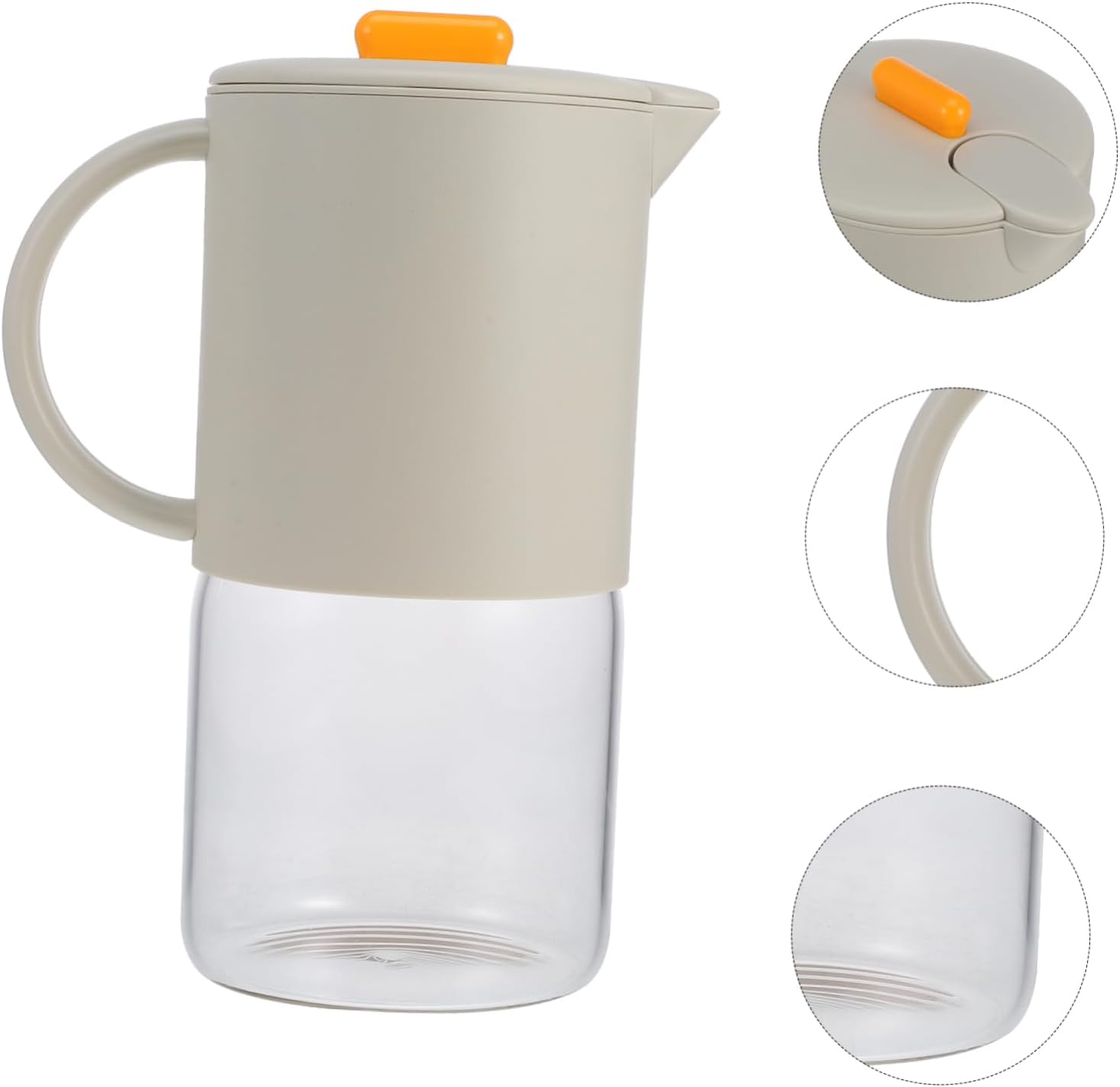 Large Capacity Cold Kettle Pitcher Lid Beverage Pitcher for Tea Maker Lemon Water