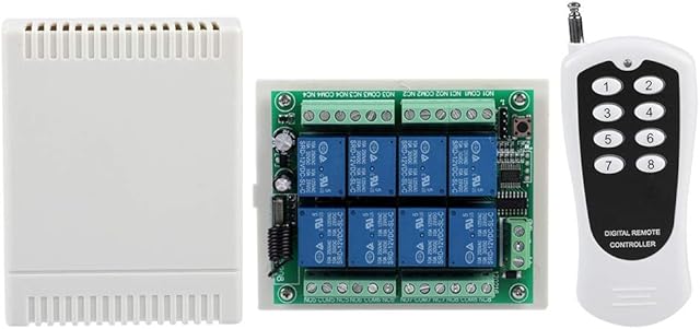 8 Channel DC 12V Relay Module Board for Arduino Uno Raspberry Pi Relay with Remote Control