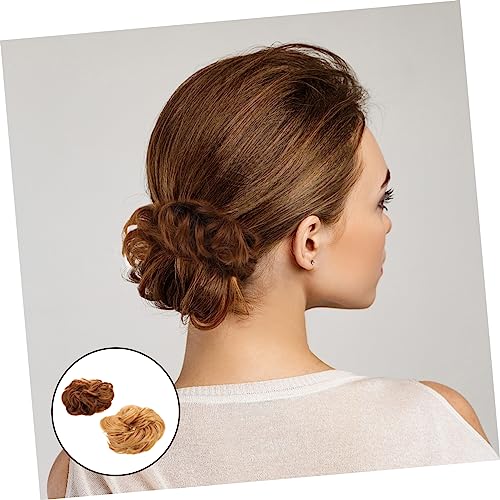 Extensions chignon bouclé FRCOLOR (8 pcs) pour chignons et queues de cheval - 2