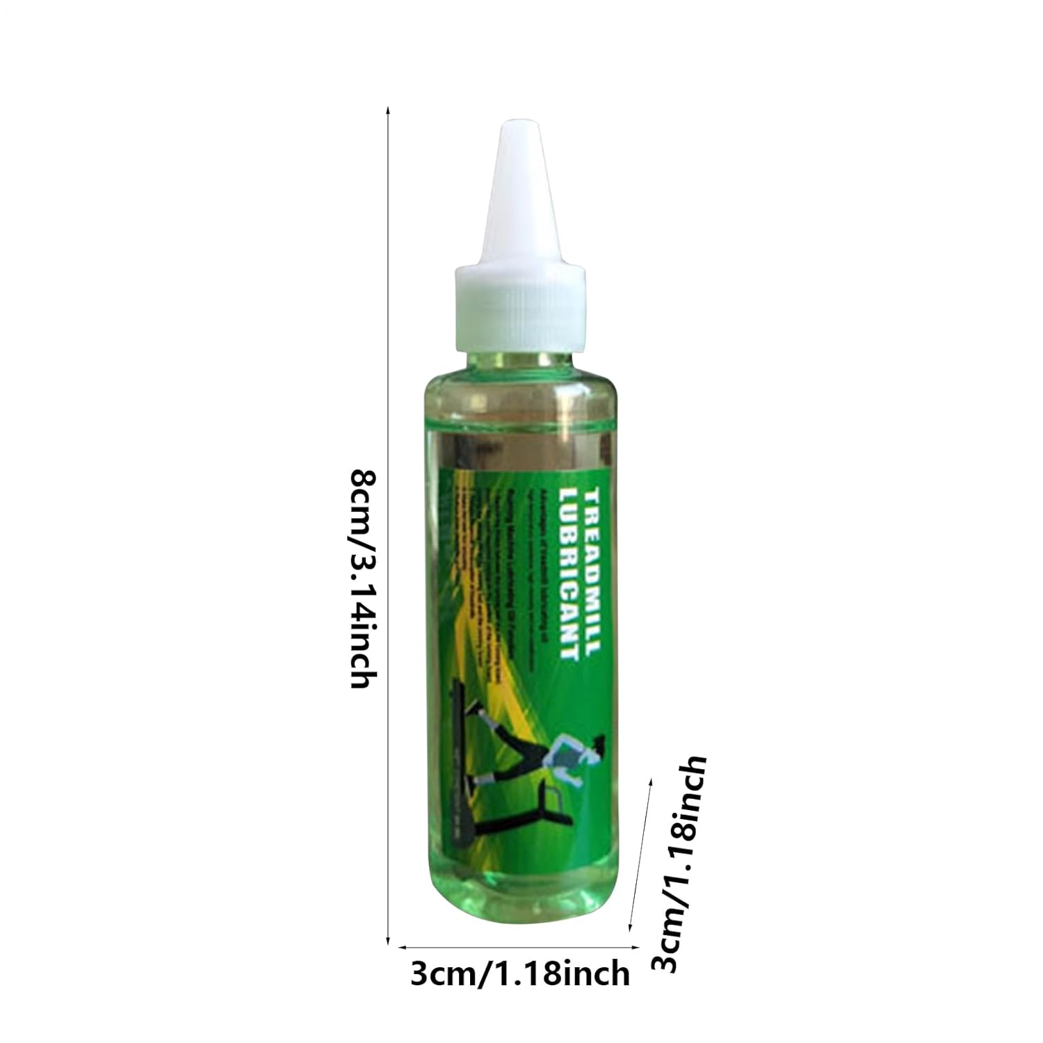 Portable Treadmill Lubricant, Silicone Oil Bottle, 60ml Belt Lube with Sturdy Design, Odorless Temperature-Resistant Formula, Fitness Gear with Quick Application, Gym Supplies for Most Treadmills Use