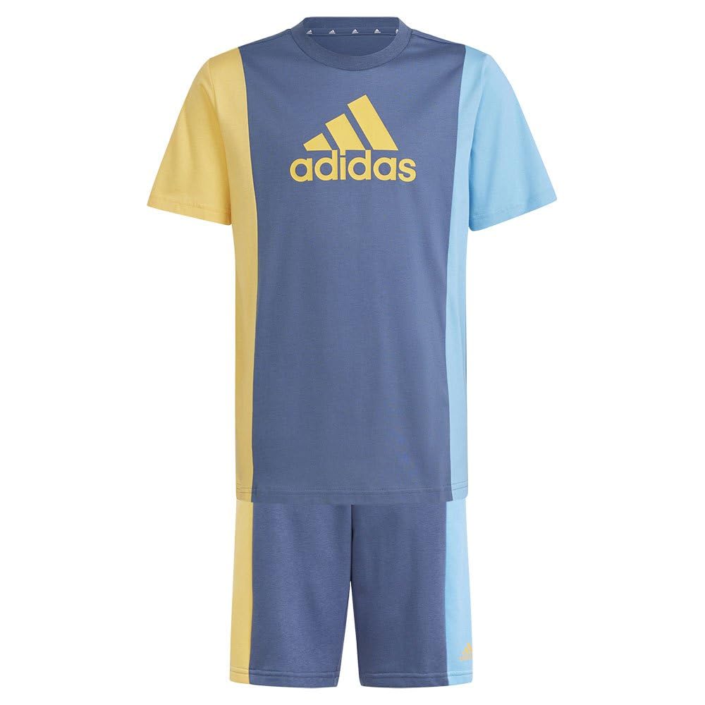 adidas Unisex Kinder Essentials Colorblock Tee Set Kids JUGEND-/BABY-JOGGER