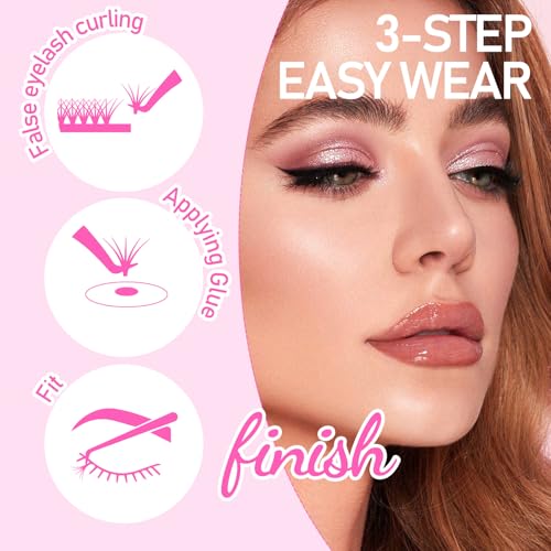 Arison Lashes YY Eyelash Extension Y Lashes D Curl Mix Tray Premade Fans Volume Y Shape Faux Mink Matte 12 rows Cluster pre Fanned Soft Eye Lashes(YY-0.07-D-8-15mix)