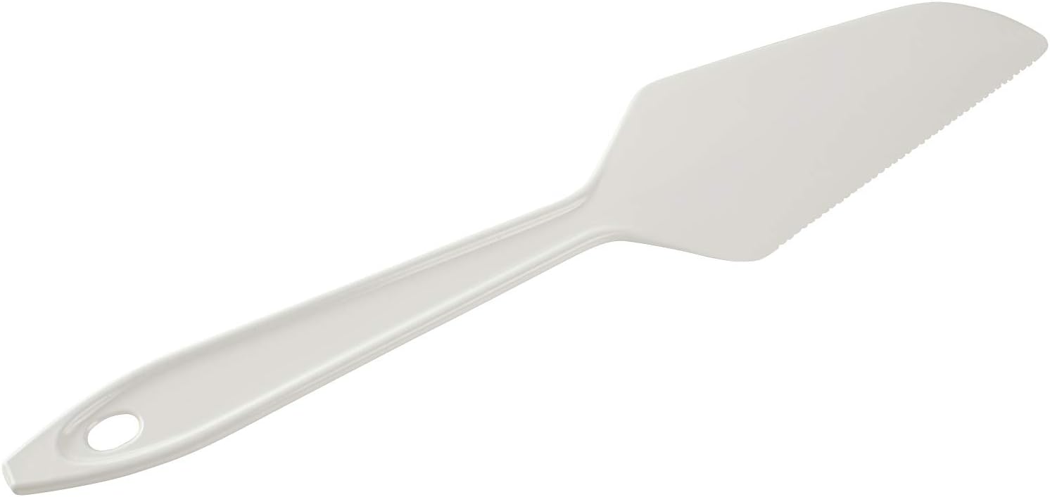 Hutzler Lopol Reinforced Nylon Cake Knives, White, Set of 2
