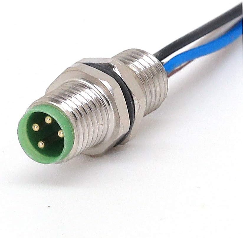 Coding Plug Assembly Amazon.com: VELLEDQ Field Assembly M8 Panel Mount Connector 4-Pin Male ...
