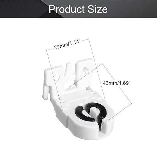 Miniatura 2 de Othmro 2 unids AC 500 V 2A T8T12 soporte de luz fluorescente G13 Base de una sola cabeza lápida lámpara zócalo para tubo fluorescente LED