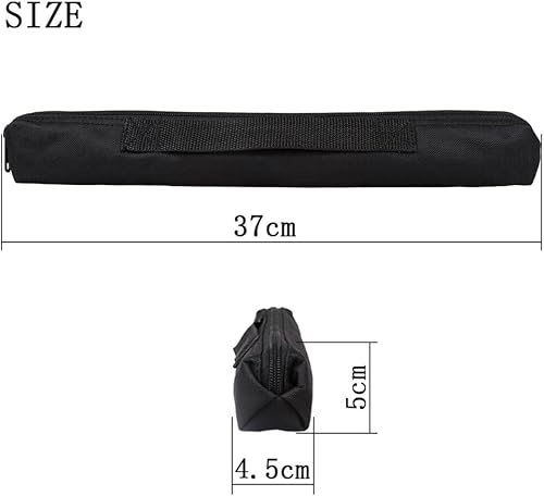 Miniatura 4 de 3 unids flauta portátil saxofón bolso para almacenamiento mini música bolsa negra, bolsa de transporte ligero Oxford al aire libre bolsa vertical