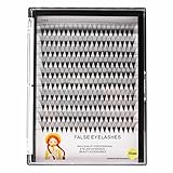 Dedila Large Tray -Grafting Natural Long Individual Lashes 20Roots Soft Light Cluster Lashes D Curl