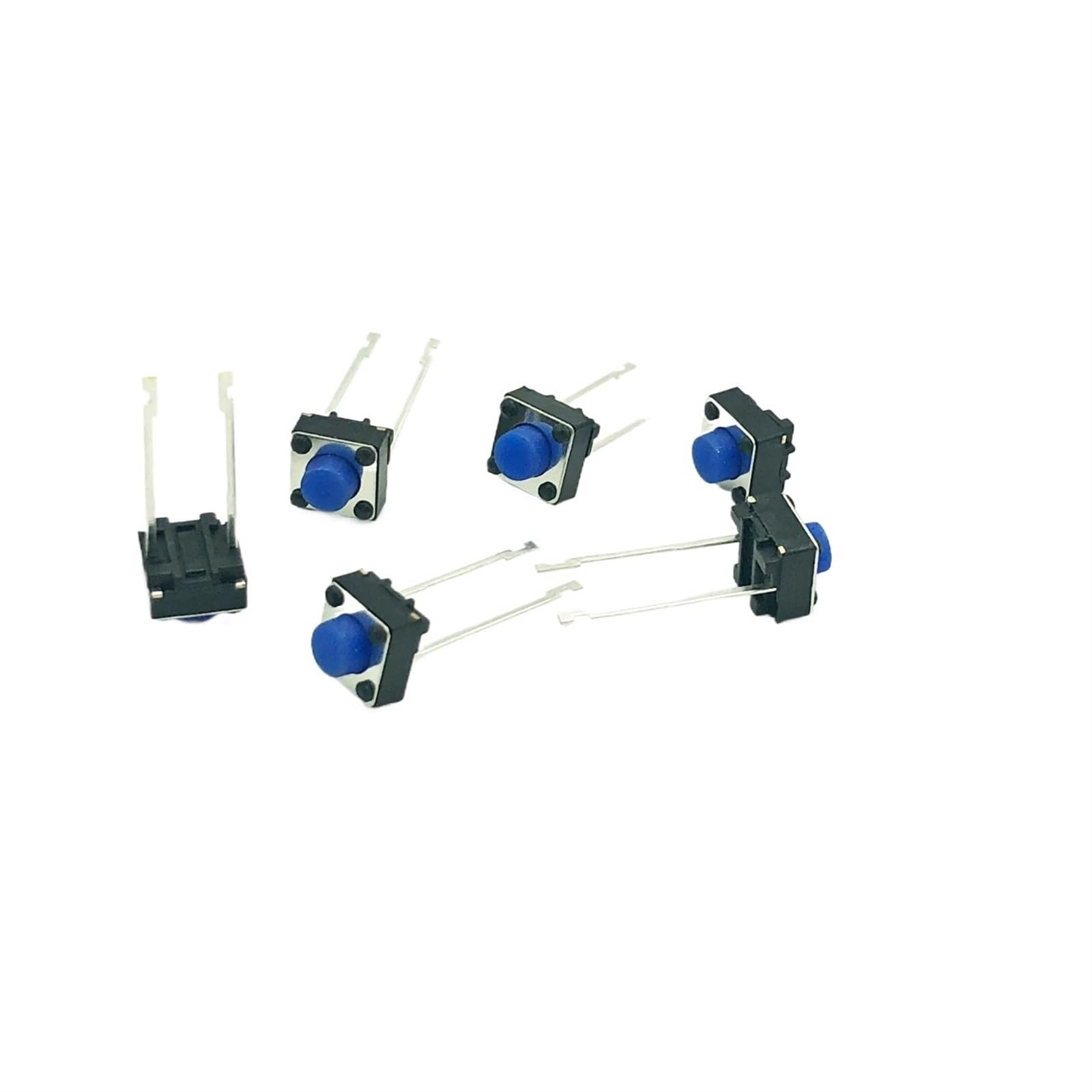 1000 pièces 6x6x2 milieu 2 broches DIP longue broche étanche en caoutchouc tactile bouton poussoir interrupteur momentané micro interrupteur