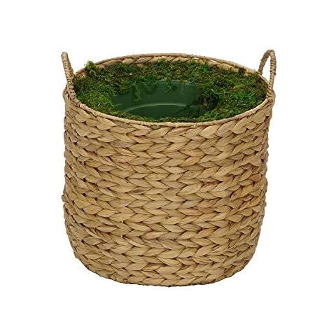 House of Silk Flowers Water Hyacinth Basket Planter Cover
