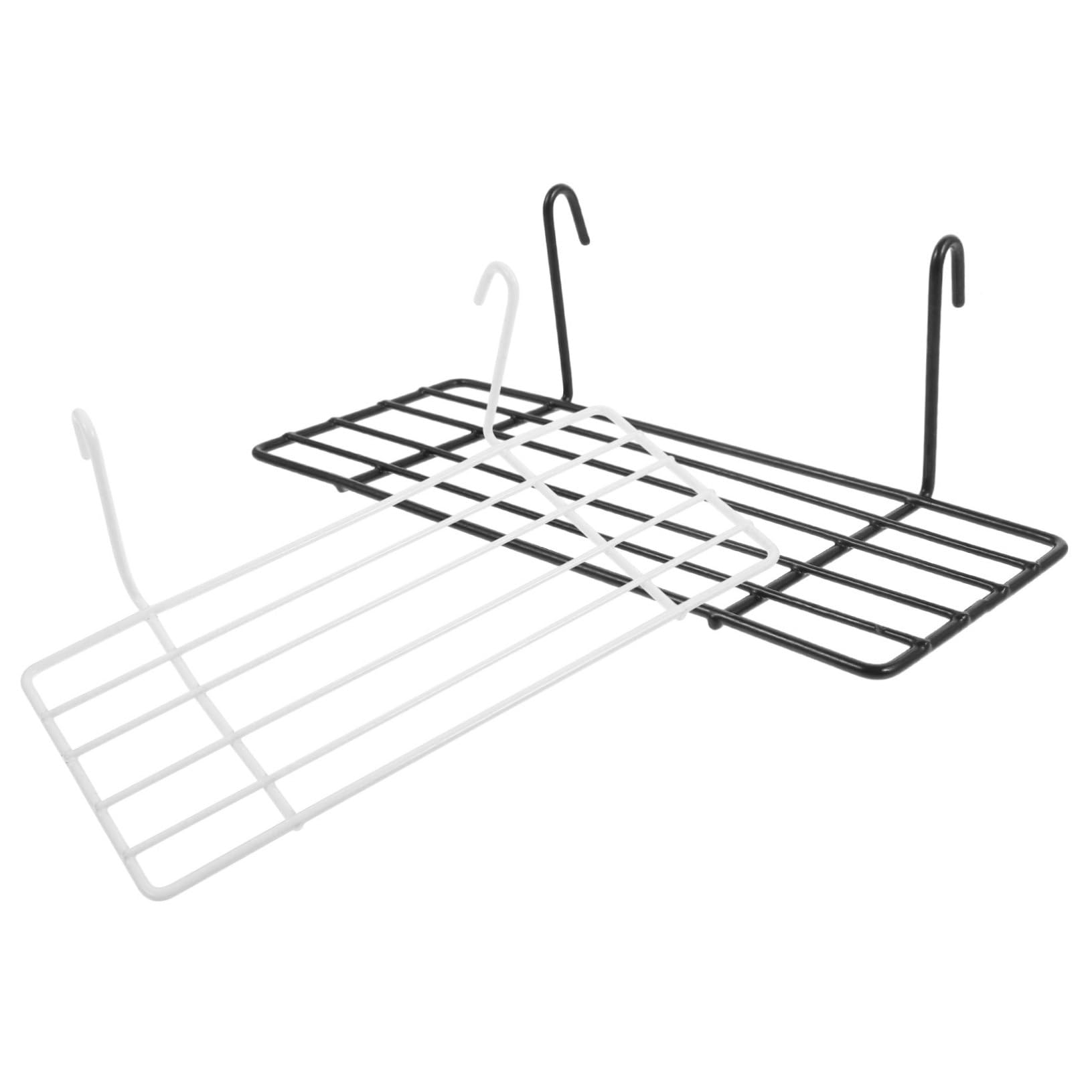 Totority 2Pcs Wire Mesh Photo Wall Tray for Bird Cage Rectangular Platform Stand Wear Resistant Bird Supply for and