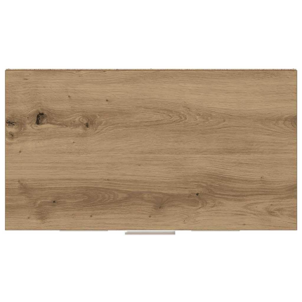 Szafka łazienkowa z drewna dębowego Artisan, 60 x 33 x 80 cm, materiał drewnopochodny z miejscem do przechowywania, szufladą i drzwiami, zajmuje mało miejsca, montaż na ścianie, nadaje się do