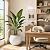Panlaolao 17 H x 21" Dia (15" Pot Opening) Round Fiberstone Planter with Drainage Hole, White, Indoor/Outdoor Large Plant Pot for Home Patio Garden, Ideal for Large Plants