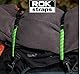 Oxford ROK305 Rok Straps verstellbare Riemen MD, 16 mm, Schwarz + Blau/Grün, ROK305