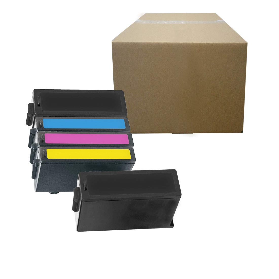 Photo 1 of Inktoneram Compatible Ink Cartridges Replacement for Lexmark 150XL s515 pro715 Pro915 s315 s415 14N1614 14N1615 14N1616 14N1617 ([2-Black,Cyan, Magenta, Yellow], 5-Pack)