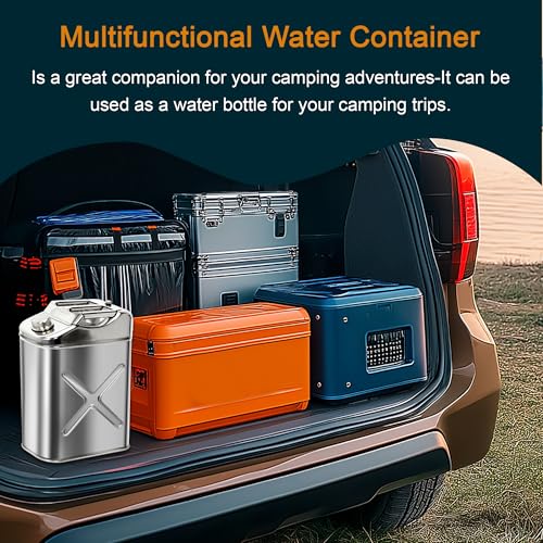 Contenedor de Agua de Acero Inoxidable de 5 Galones para Camping, a Prueba de Fugas miniatura 7