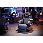 Respawn 900 Gaming Recliner - Video Games Console Recliner Chair, Computer Recliner, Adjustable Leg Rest and Recline, Recliner with Cupholder, Reclining Gaming Chair with Footrest - Gray Fabric - Image 2