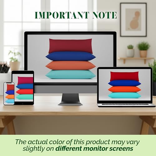 Image of Elegant Comfort Luxury Ultra-Soft 1-Piece Body Pillowcase - 1500 Premium Hotel Quality Microfiber Double Brushed - Wrinkle Resistant, Body Pillowcase Size, Dusty Rose