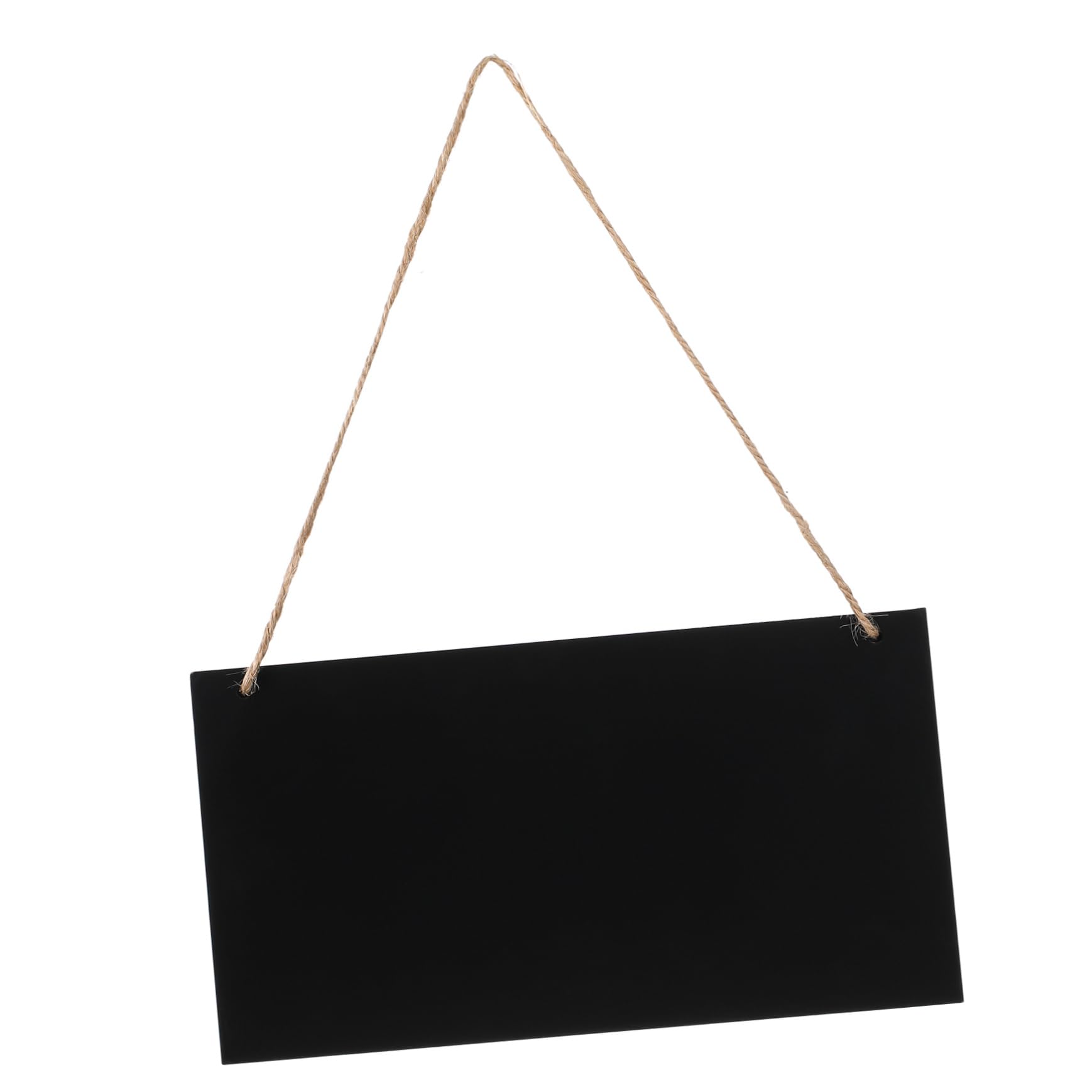 Lavagna Cancellabile per Messaggi 26x14 Cm in Mdf Corda da Appendere, Lavagnetta Sospesa per Esposizione e Comunicazione in Ufficio e Scuola