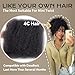 BLL Afro Kinkys Bulk Human Hair, 18 Inch 50 Gram 100% Human Hair for Mini Twist Braiding Dreadlock Loc Extensions Afro Kinky Curly Hair Bulk Black Color (1B, 18 Inch (Pack Of 1))