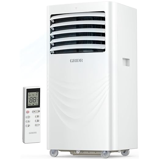 12000 BTU Portable Air Conditioners, AC Unit for Bedroom with 4 Modes Cooling/Dehumidifier/Fan & Sleep, Up to 400 Sq.Ft, 45db Quiet, 24H Timer & Remote, Standing Air Conditioner for Rooms Office Home