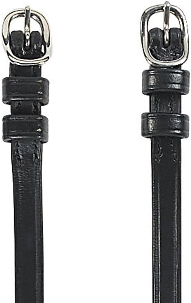 Dover Saddlery DS Double Keeper Spur Straps, Color: Black