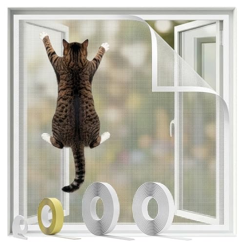 BKSAI Cat Window Guard Screen Window Net Mesh Netting for Cats and Insects