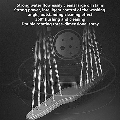 Tafelmodel Vaatwasser Compacte draagbare mini-vaatwasser Led scherm 360° en spray 72℃ hoge temperatuur Aanrecht 6 couverts Energiezuinig, intelligent drogen, gemakkelijk schoon te maken - Afbeelding 5