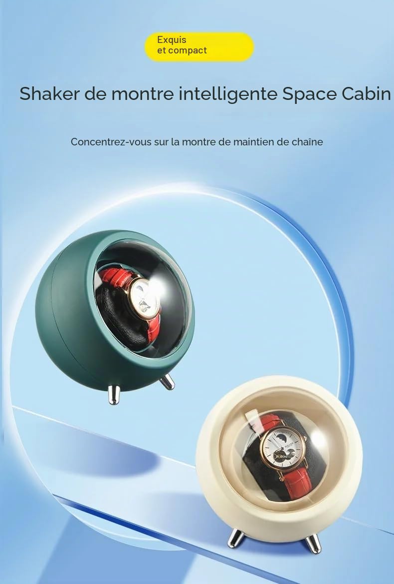 Omana Remontoir automatique pour montres mécaniques automatiques, câble USB, option de batterie, affichage de la montre bracelet