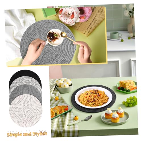 Cuisine et salle à manger lot de 4 sets de table ronds coton