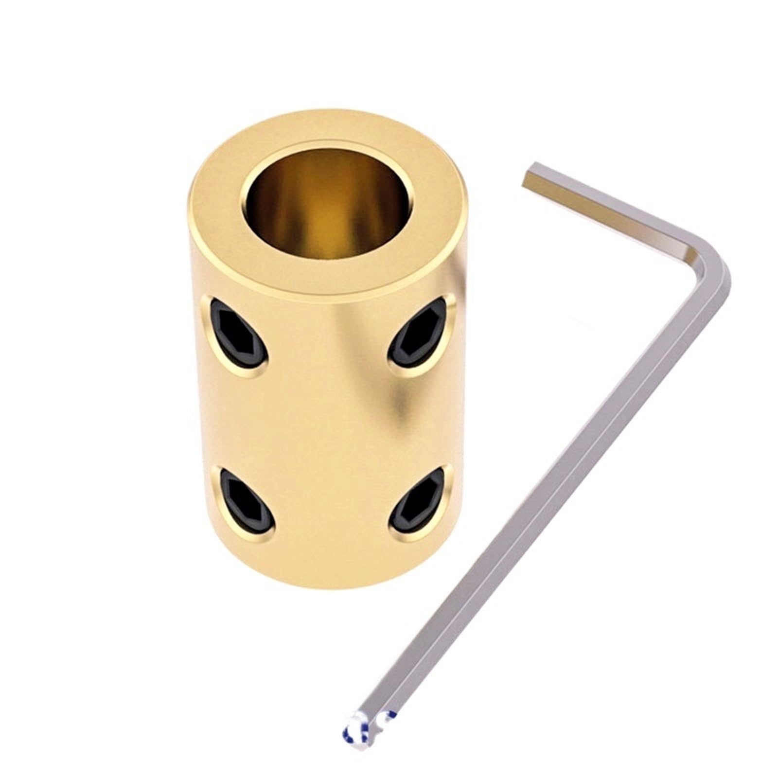 Bgzhtmg 5Mm To 8Mm D14l22 Brass Motor Shaft Coupler Couplings Bore 4Mm 5Mm 6Mm 8Mm Rigid Coupling Motor Connector 3D Printer Accessories(5Mm To 8Mm)