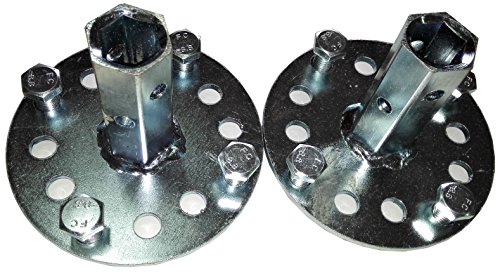 Bricoferr PT600041 Eje hexagonal de 23 mm para ruedas metálicas (aperos de motoazada)