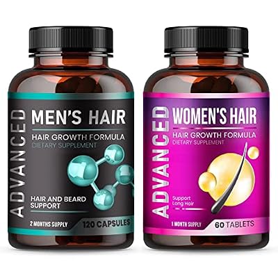 Hair Growth Vitamins For Men + Hair Growth Vitamins For Women.