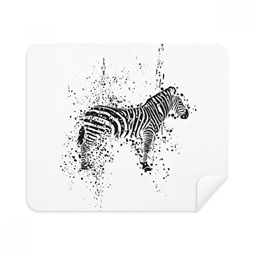 Chiffon de nettoyage pour lunettes et smartphone motif zèbre noir et blanc au quotidien