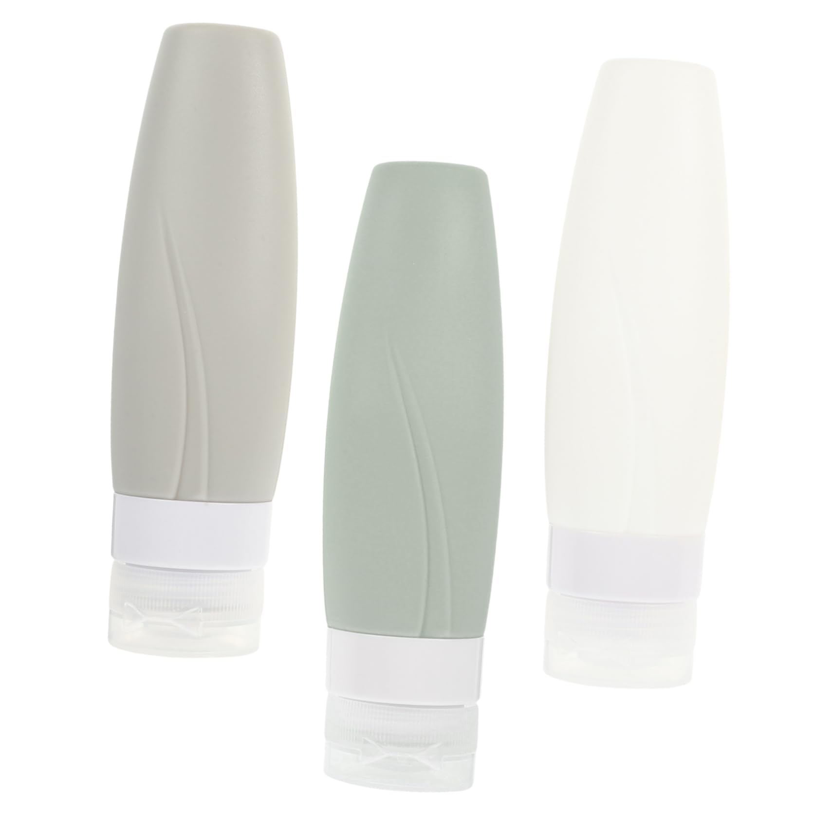 Ipetboom 9piezas Botellas De Silicona Para Viaje Recipientes Rellenables y Prueba De Fugas Para Lociones y Champús Para Cosméticos y Artículos De Tocador