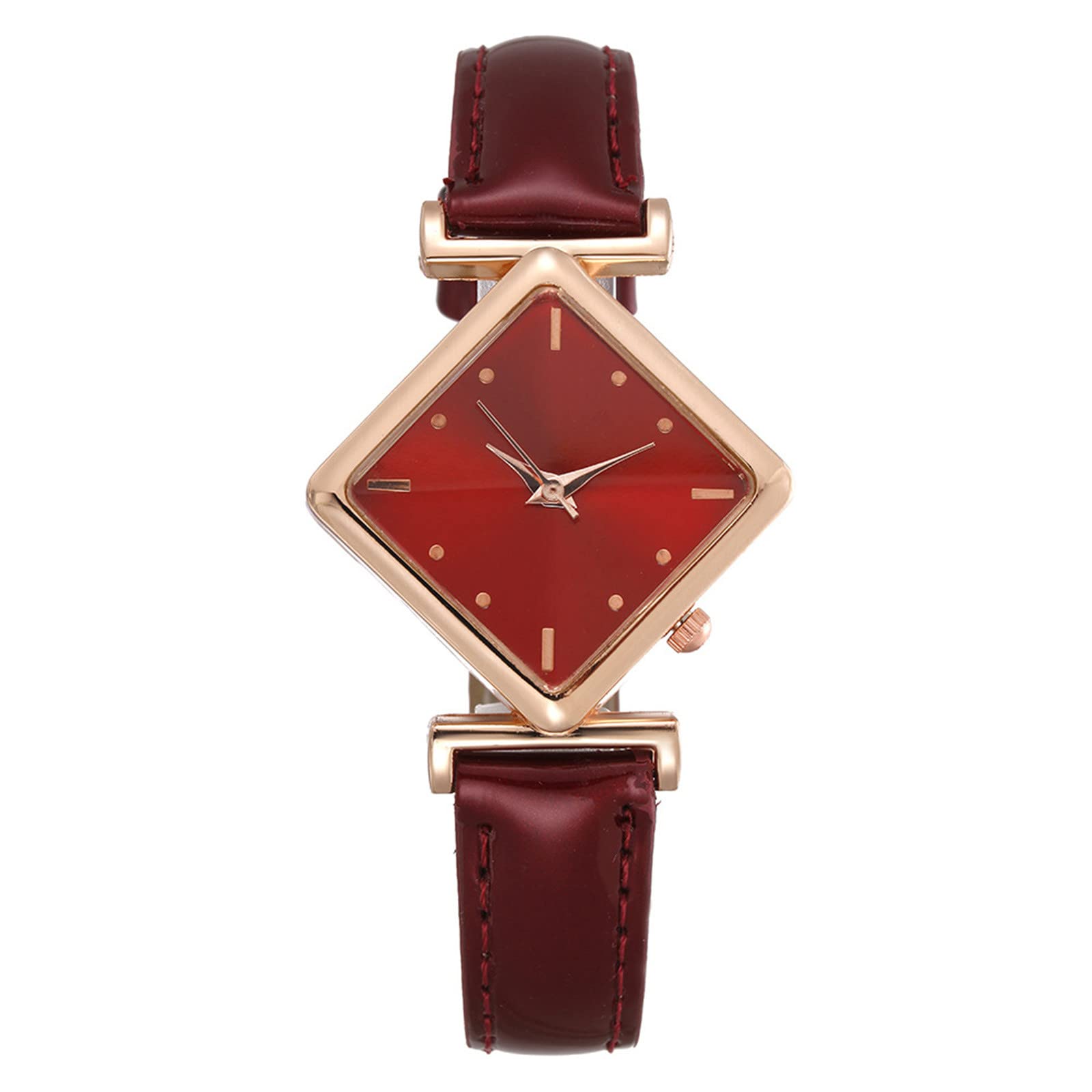 Montre décontractée en cuir réglable pour petits poignets femme