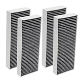 PUREBURG 4er Pack Aktivkohlefilter kompatibel mit BORA Basic (BAKFS) | Premium Geruchsfilter für BIU, BHU, BFIU Kochfeldabzug | Hocheffiziente Kohlefilter gegen Küchengerüche